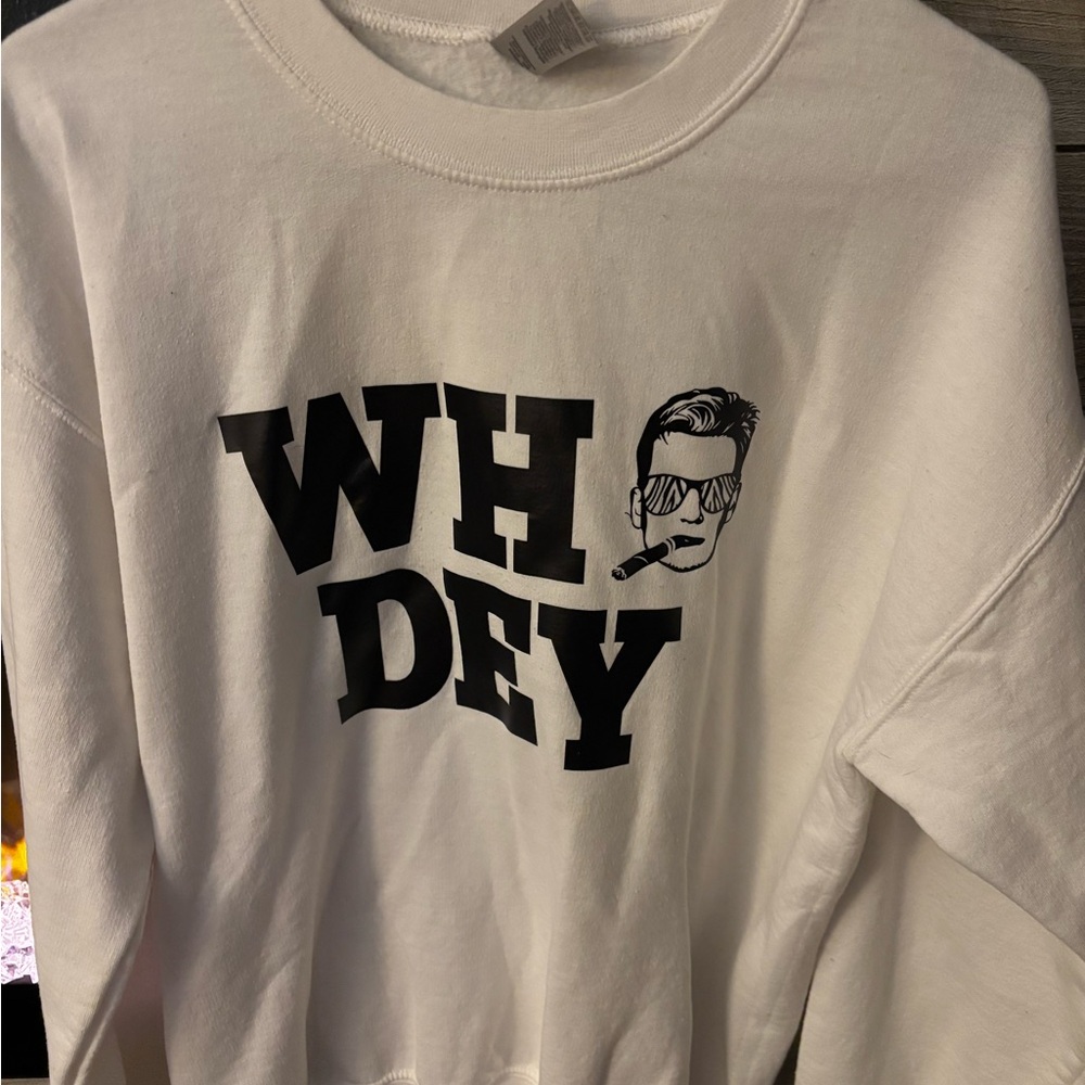 White Joe Burrow Crew Neck